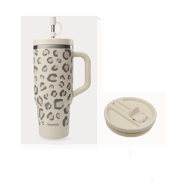 Travel Cup isotherme + Bouchon étanche, Wild Sable, QWETCH, QD3970