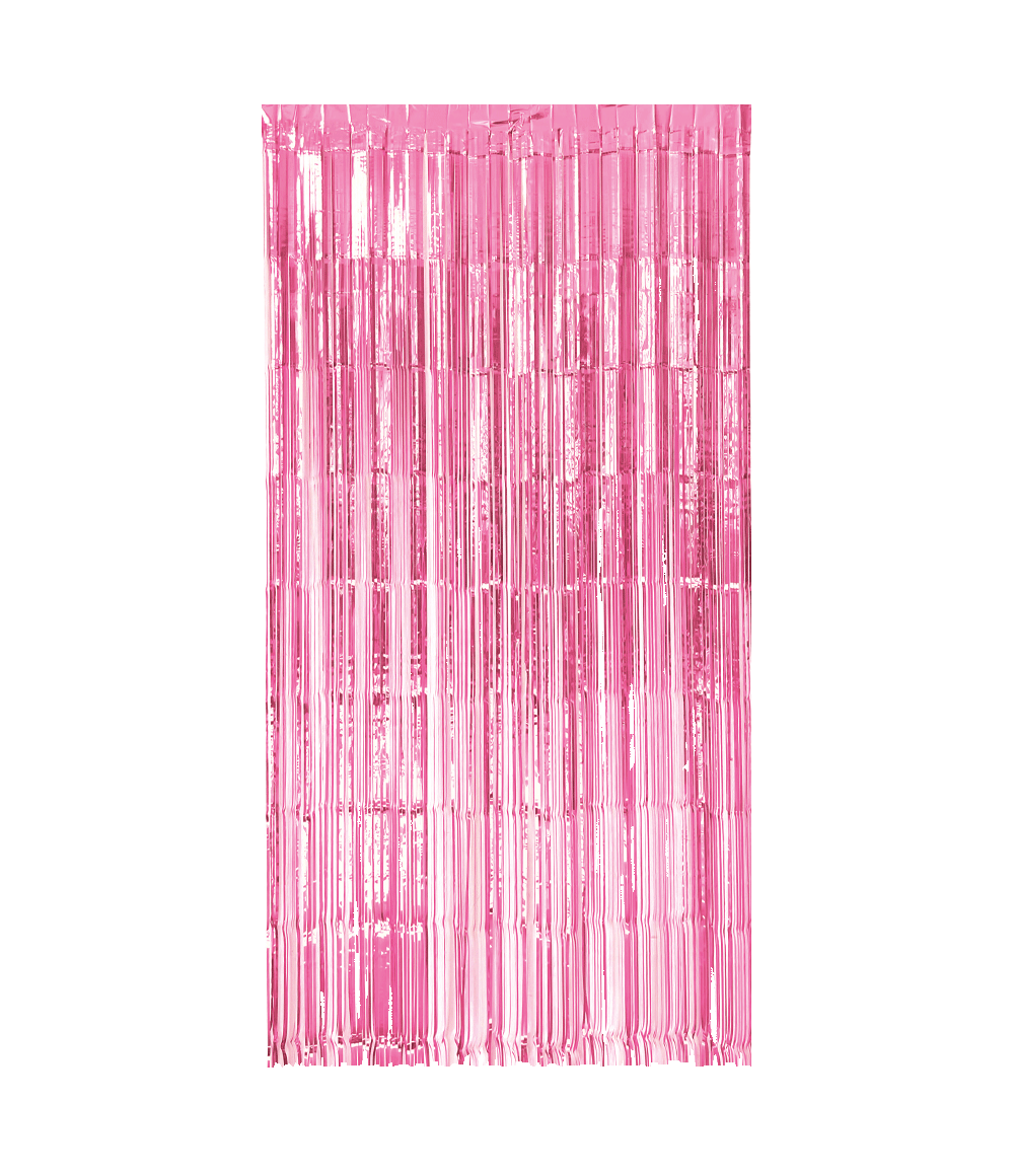 Rideau lamé Rose 1/2m
