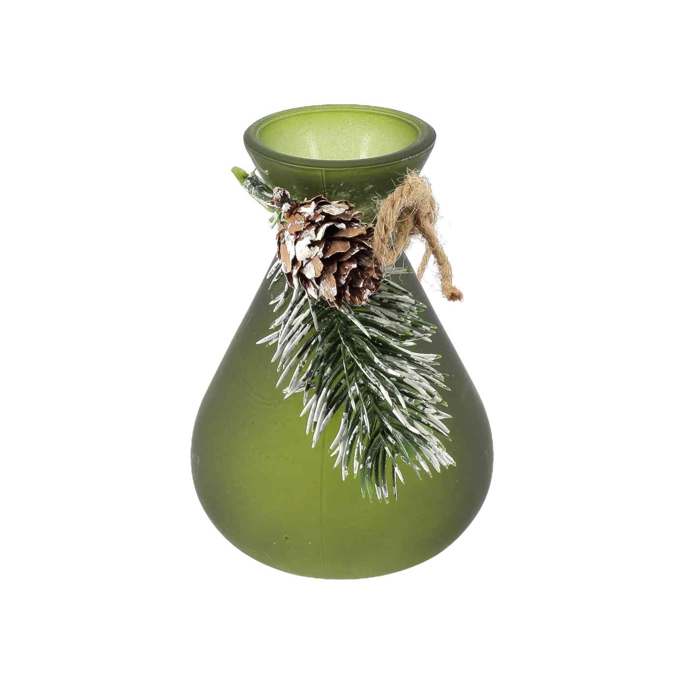 Vase Verre Mat VertØ7x10cm - 150ml