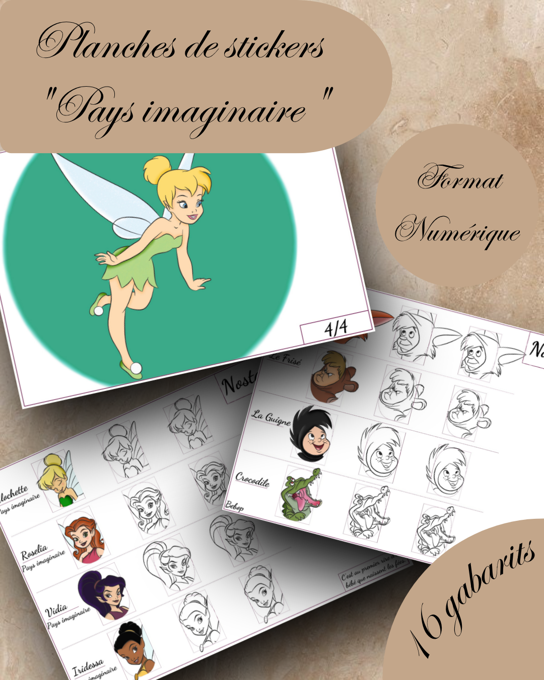 PLANCHE NOSTALGIE N°7 - PAYS IMAGINAIRE