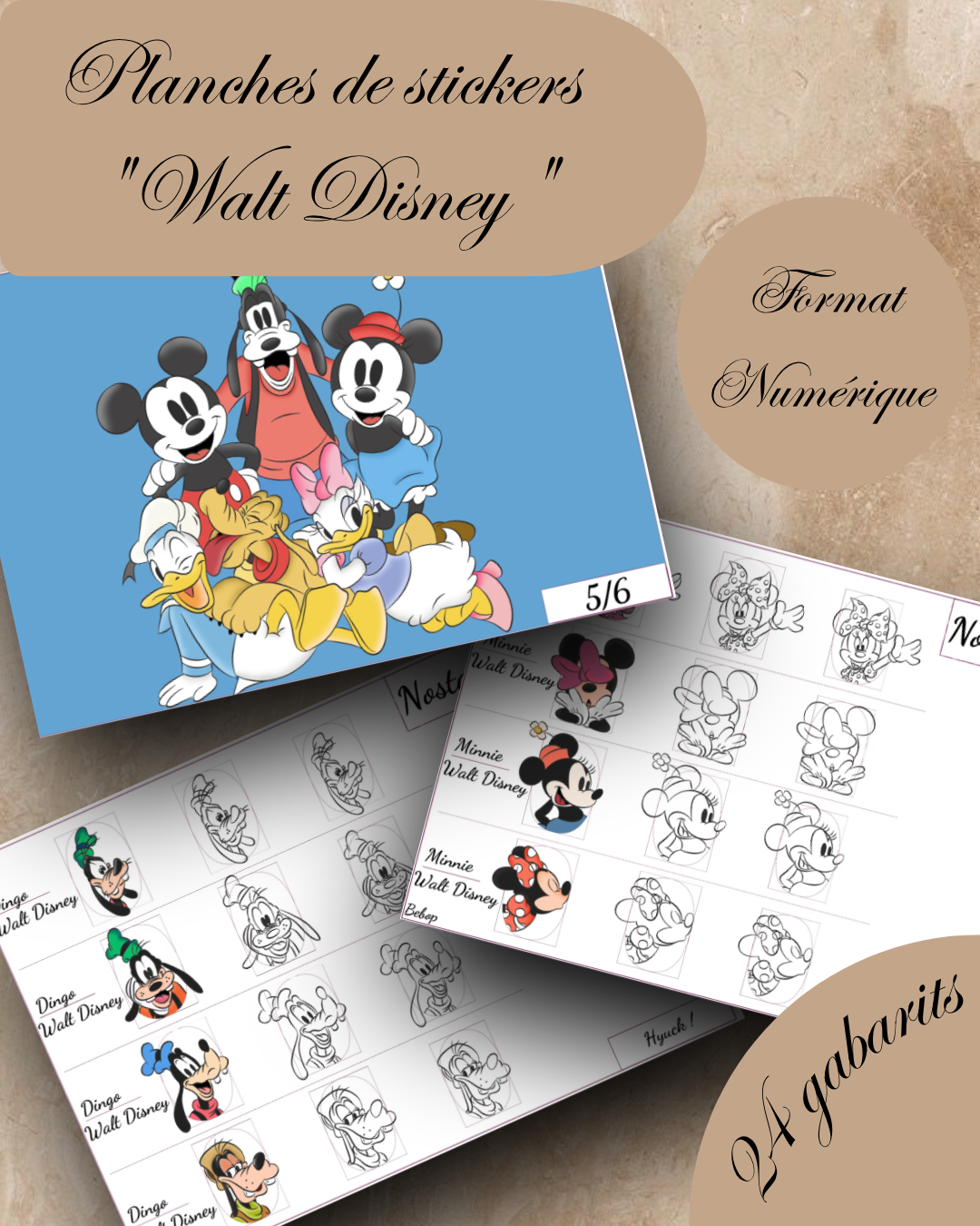 PLANCHE NOSTALGIE N°8 - WAT DISNEY