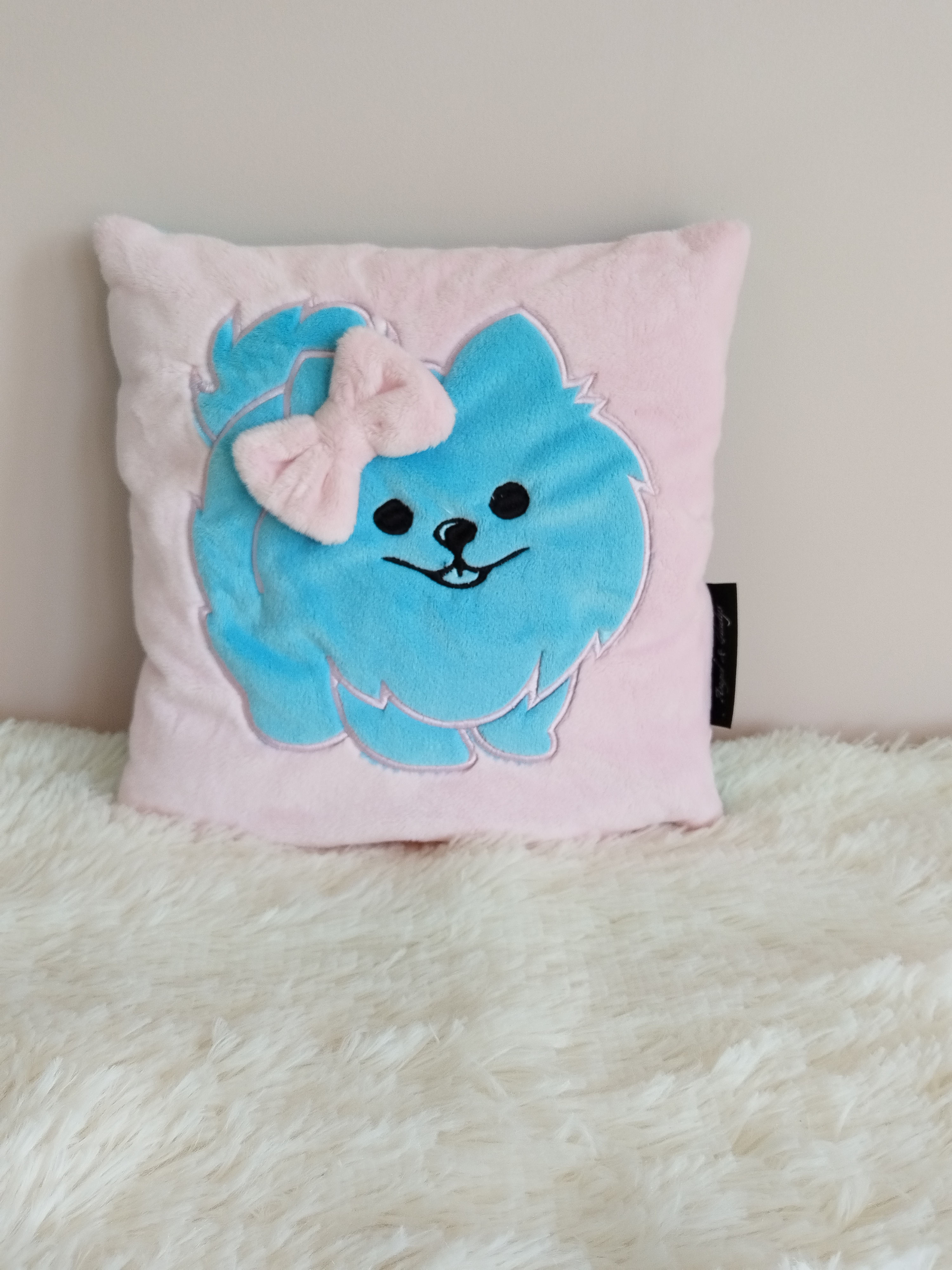 Housse pour Coussin 25x25 - Rose Pom ocean