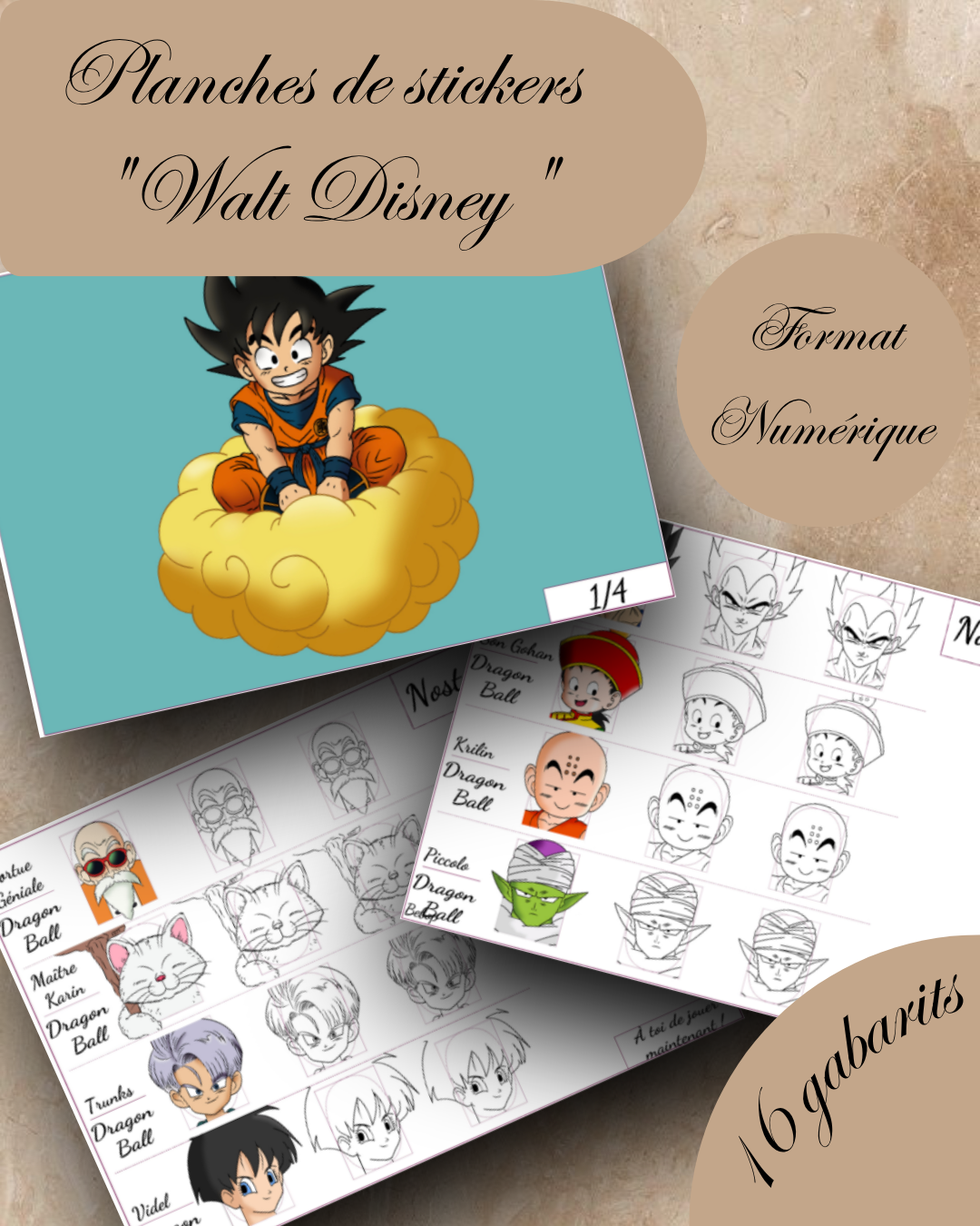 PLANCHE NOSTALGIE N°5 - DRAGON BALL