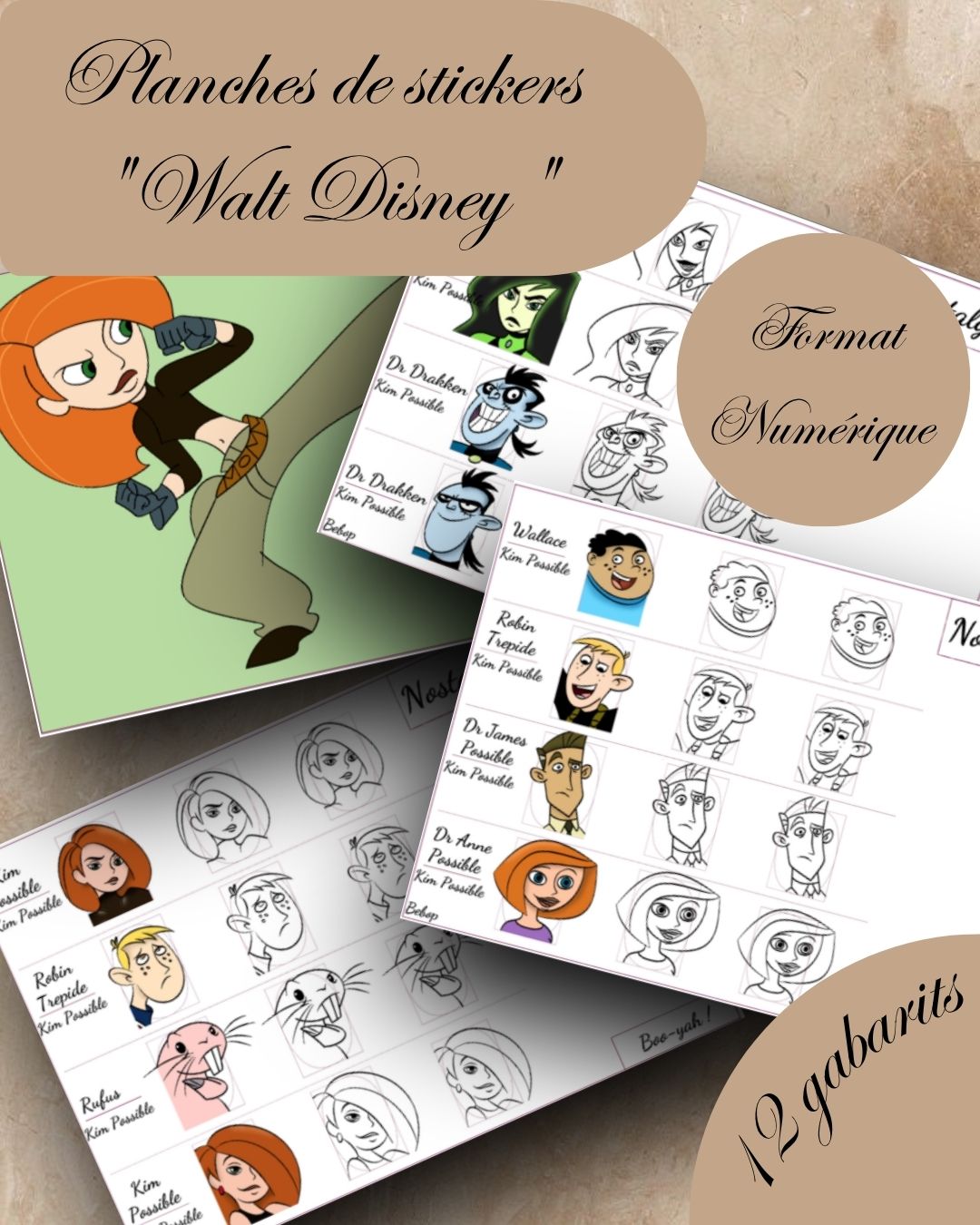 PLANCHE NOSTALGIE N°6 - KIM POSSIBLE