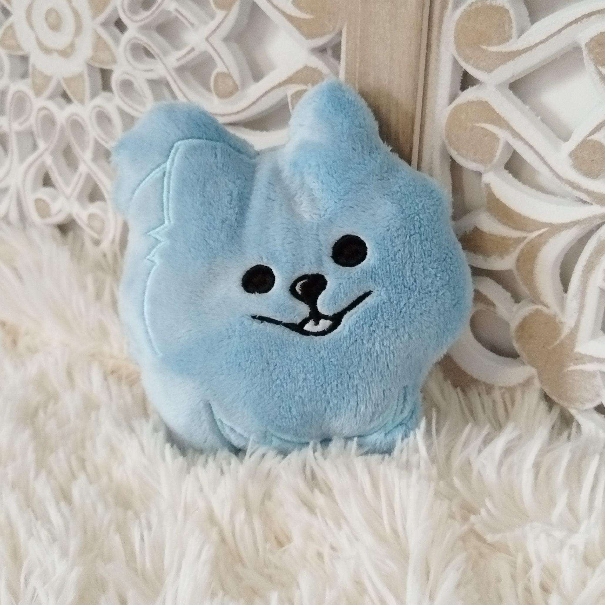 Jouet Poméranian - Bleu Ciel Pastel