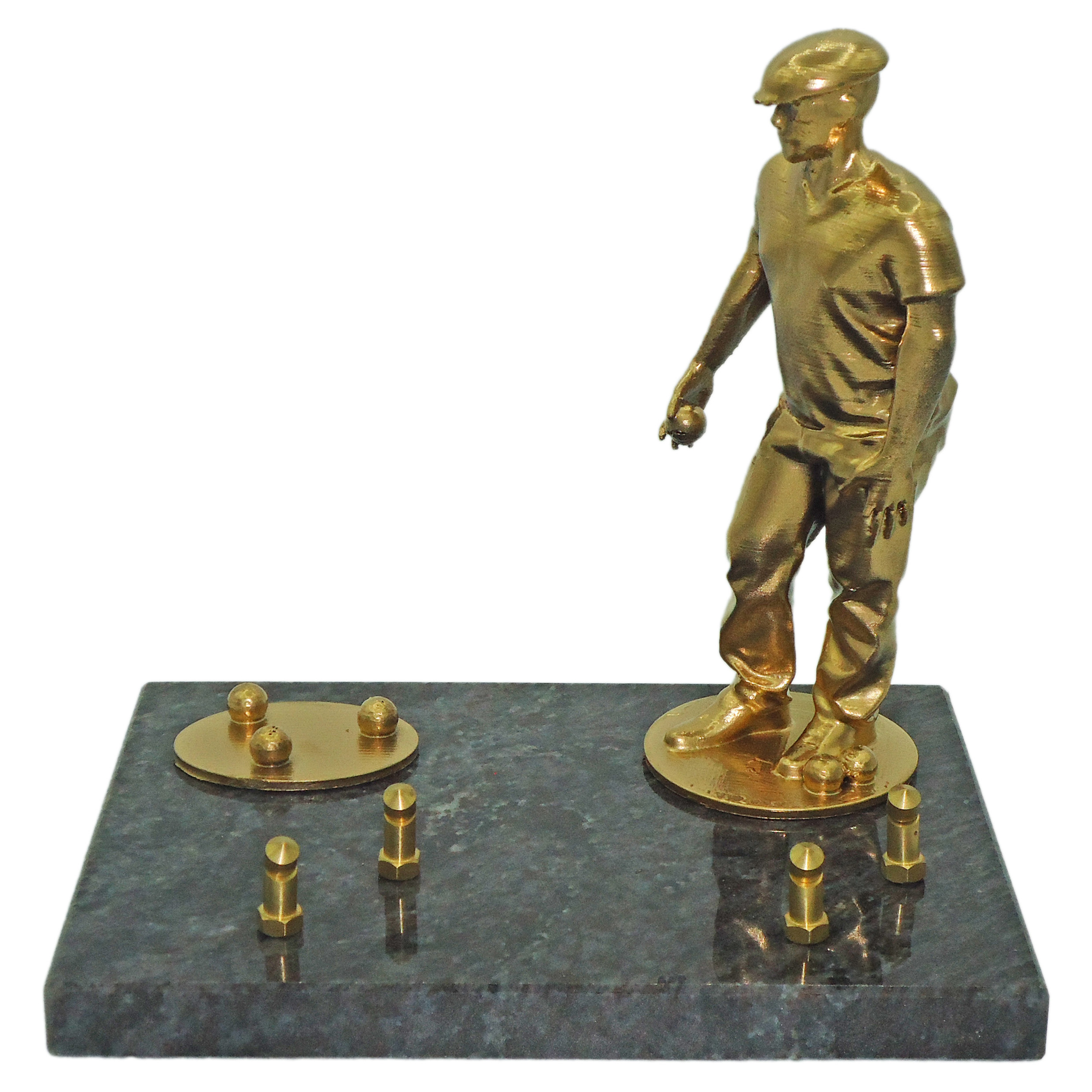 Plaque joueur de pétanque