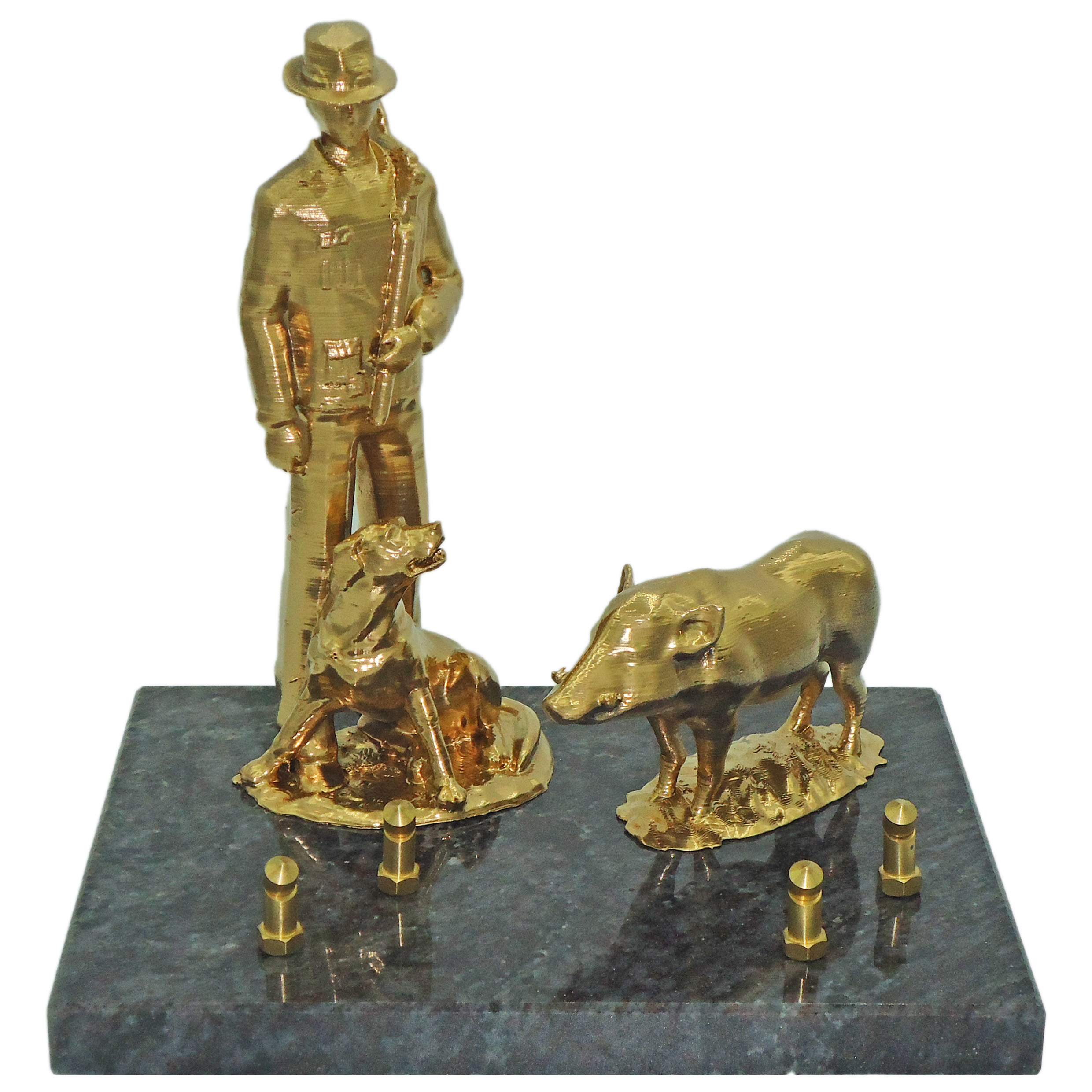 Plaque Chasseur et sanglier