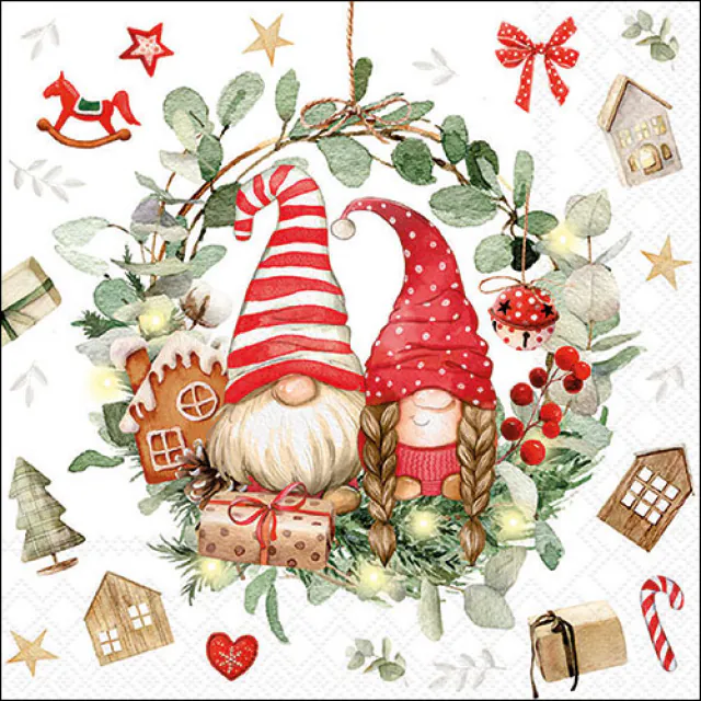 20 serviettes gnomes
