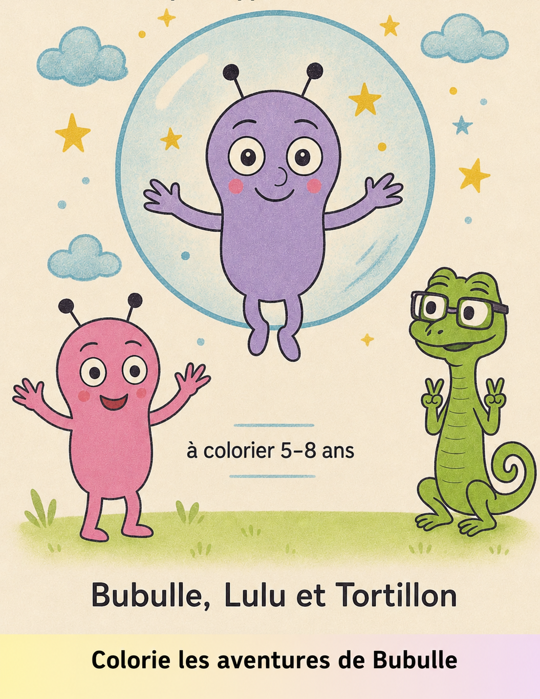Livre à colorier ''bubulle apprend à gérer sa colère''