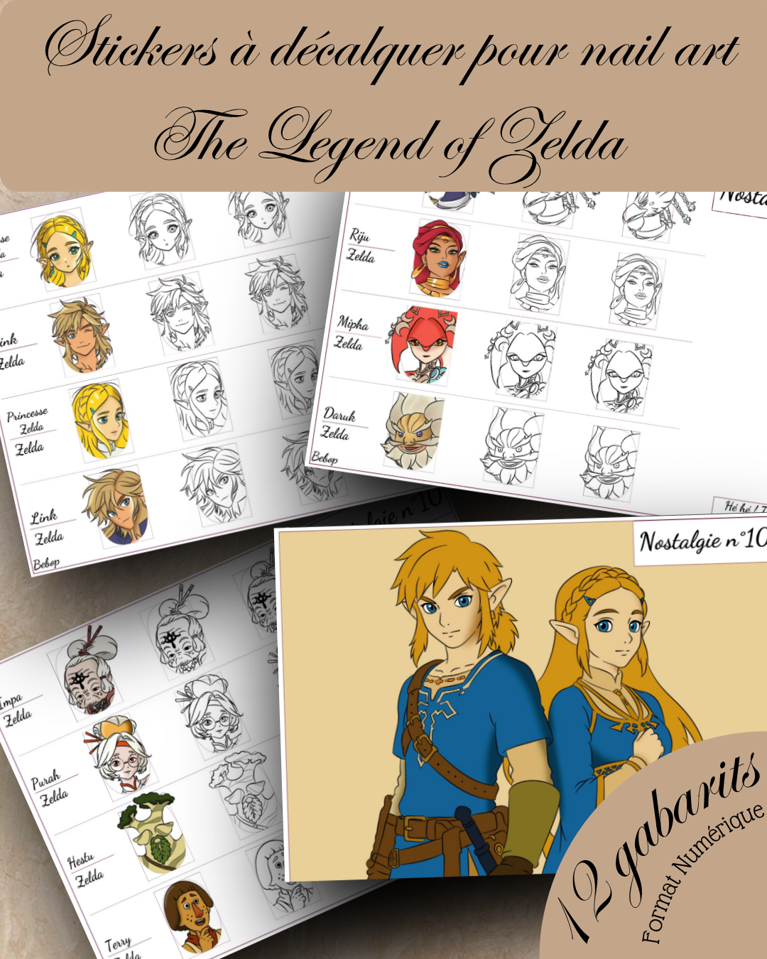 PLANCHE NOSTALGIE N°10 - ZELDA