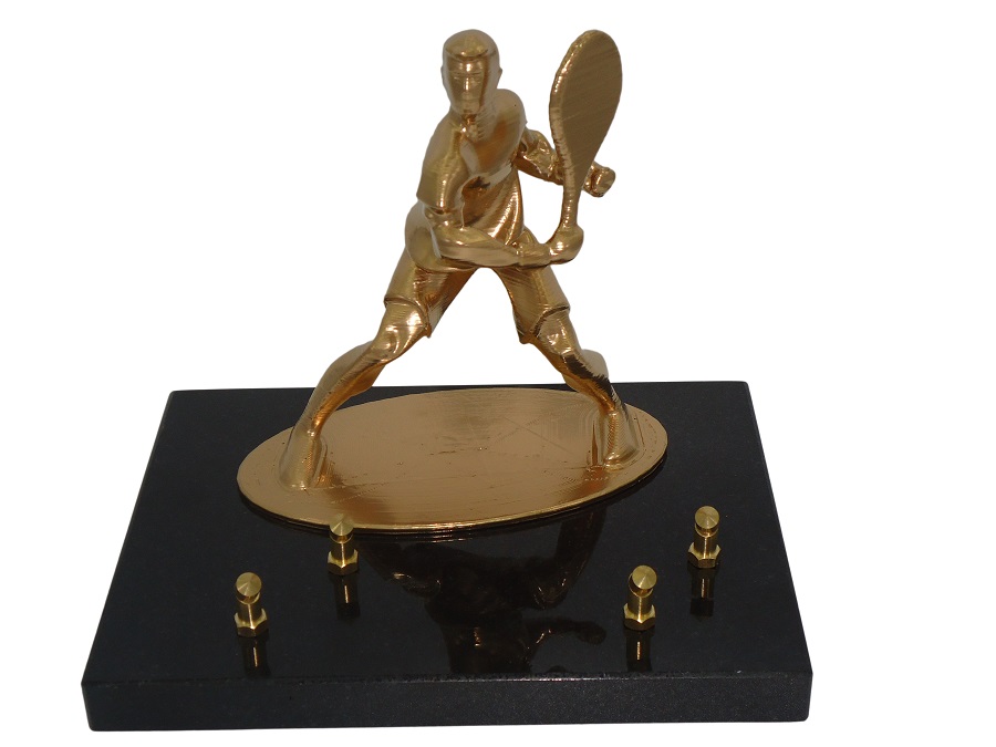 Plaque  joueur de tennis  