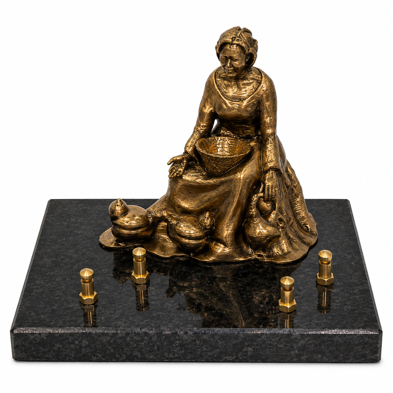 Plaque Fermière et ces poules 
