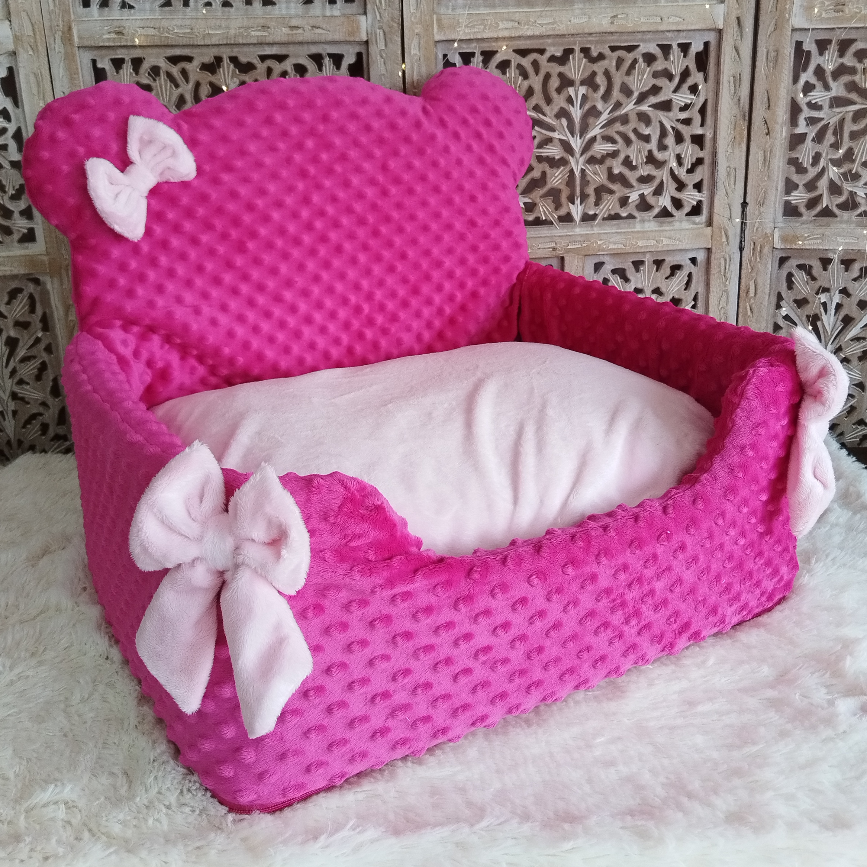 Cute Teddy Fuchsia & Rose