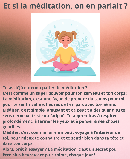 Flyer "Et si la méditation, on en parlait ?"