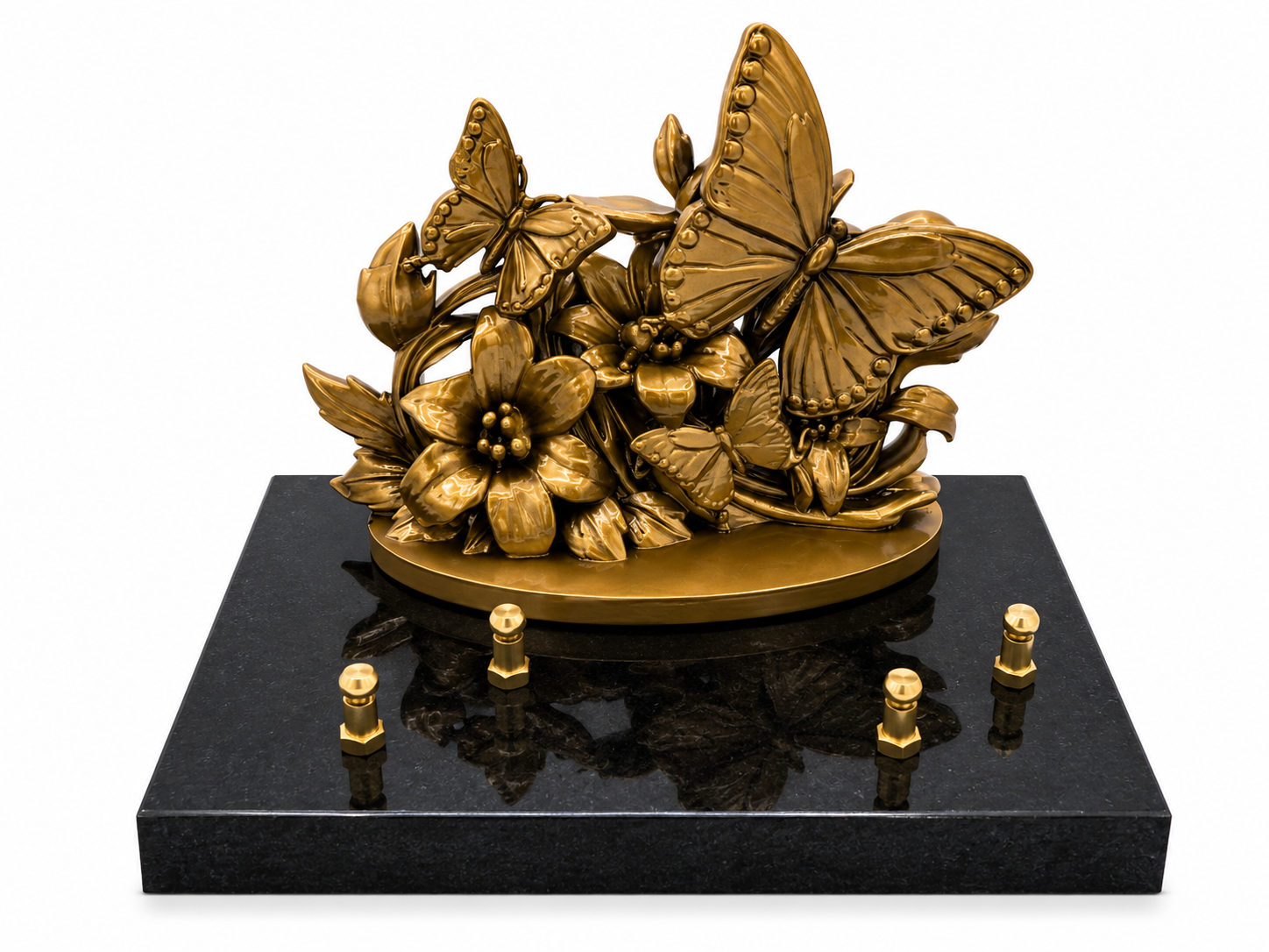Plaque passion fleures papillons 