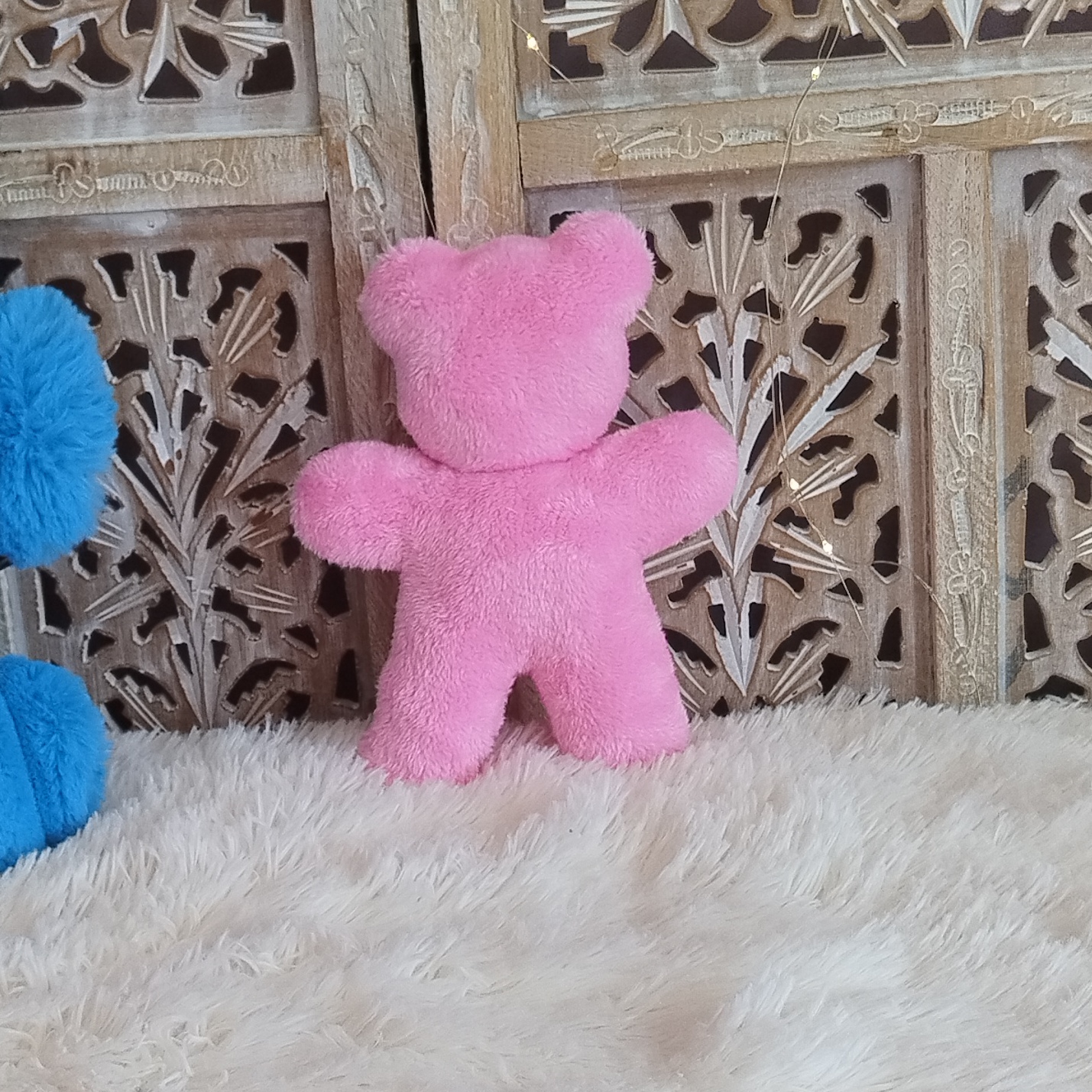 Jouet Ourson Pilou Rose Acidulé