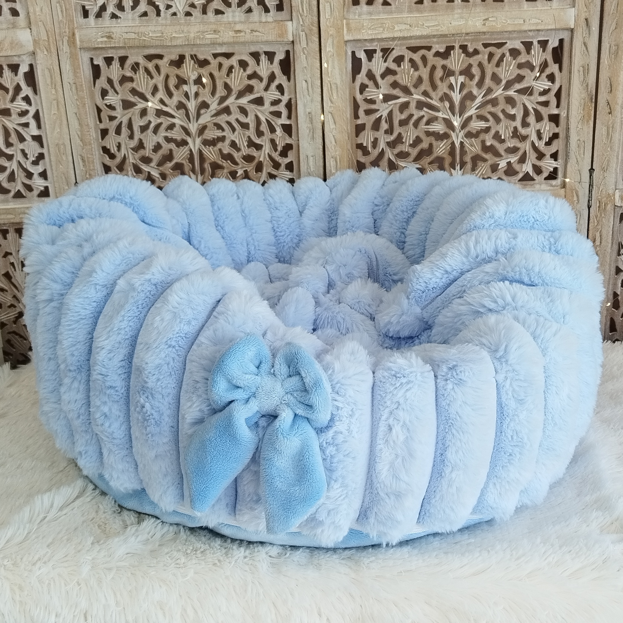 Pouf Comète Bleu Ciel Pastel ✨ 