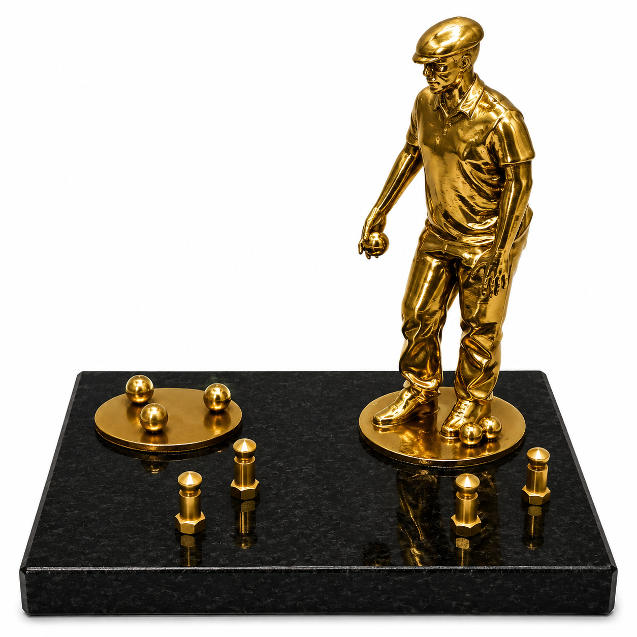 Plaque joueur de pétanque