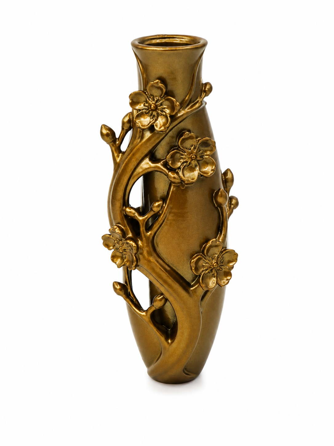 Vase soliflor funéraire fleurs de cerisier