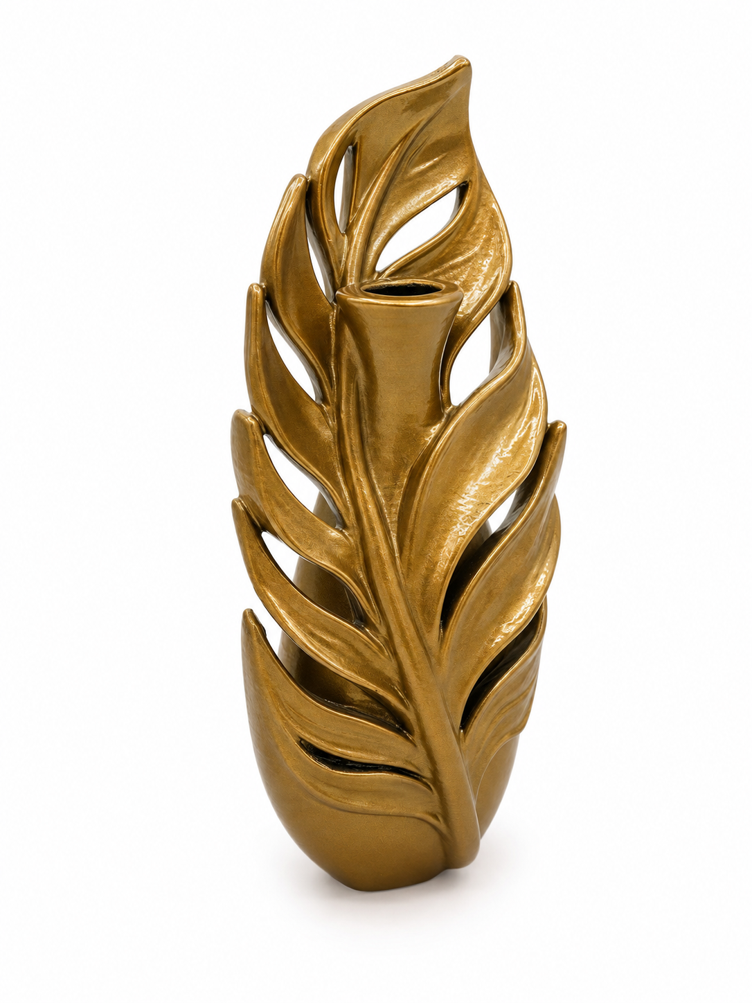 Vase soliflor funéraire plume