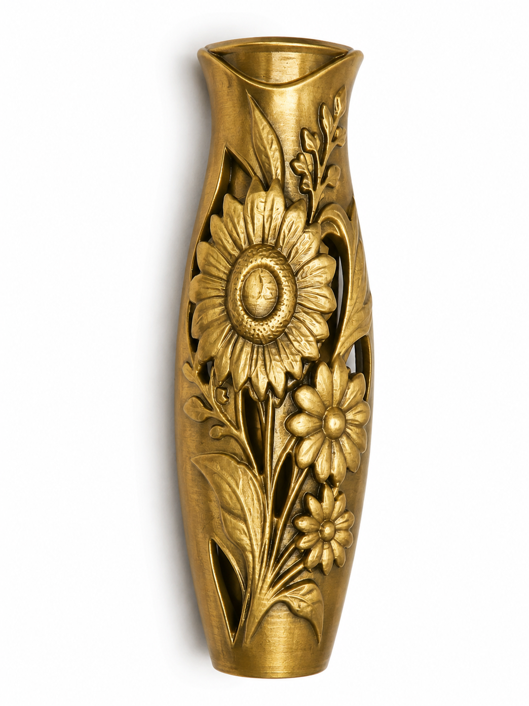 Vase soliflor funéraire tournesol et marguerite 
