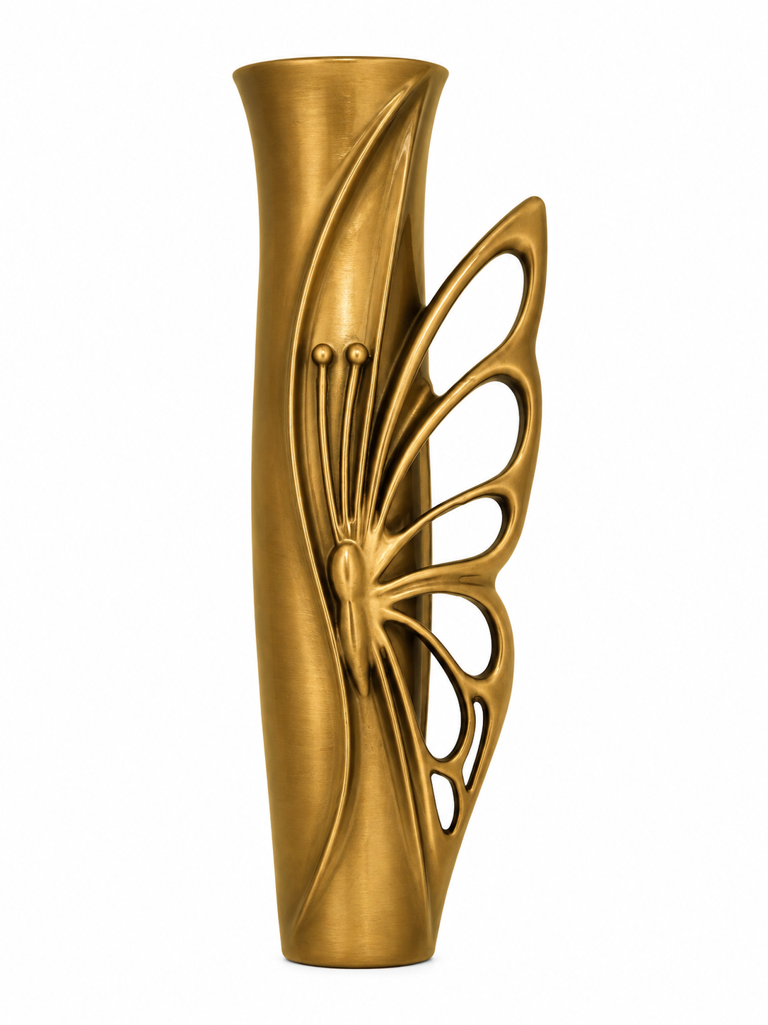 Vase soliflor funéraire papillon
