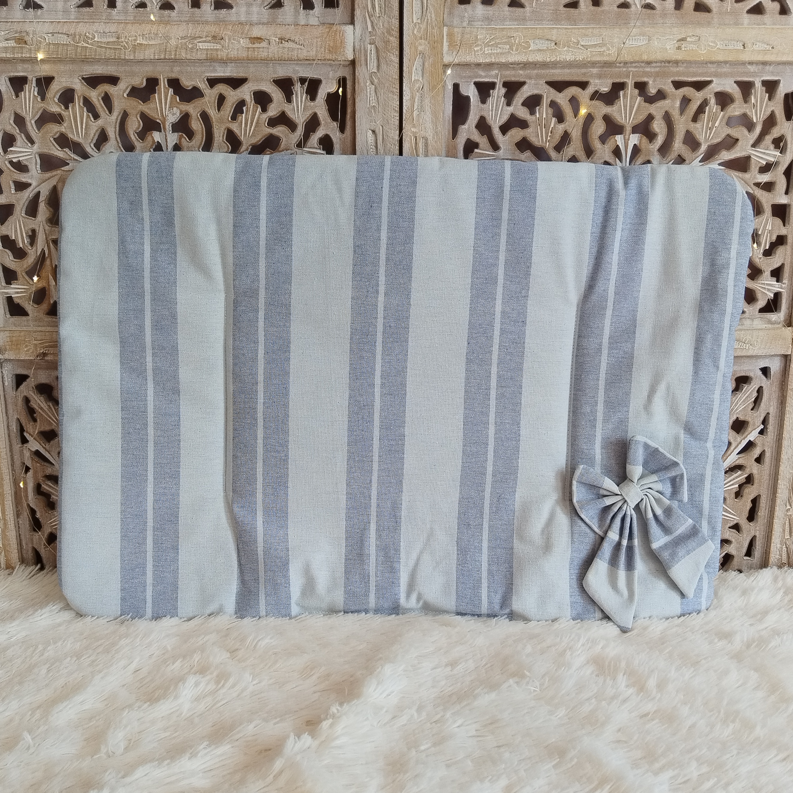 Tapis Bleu ligné 