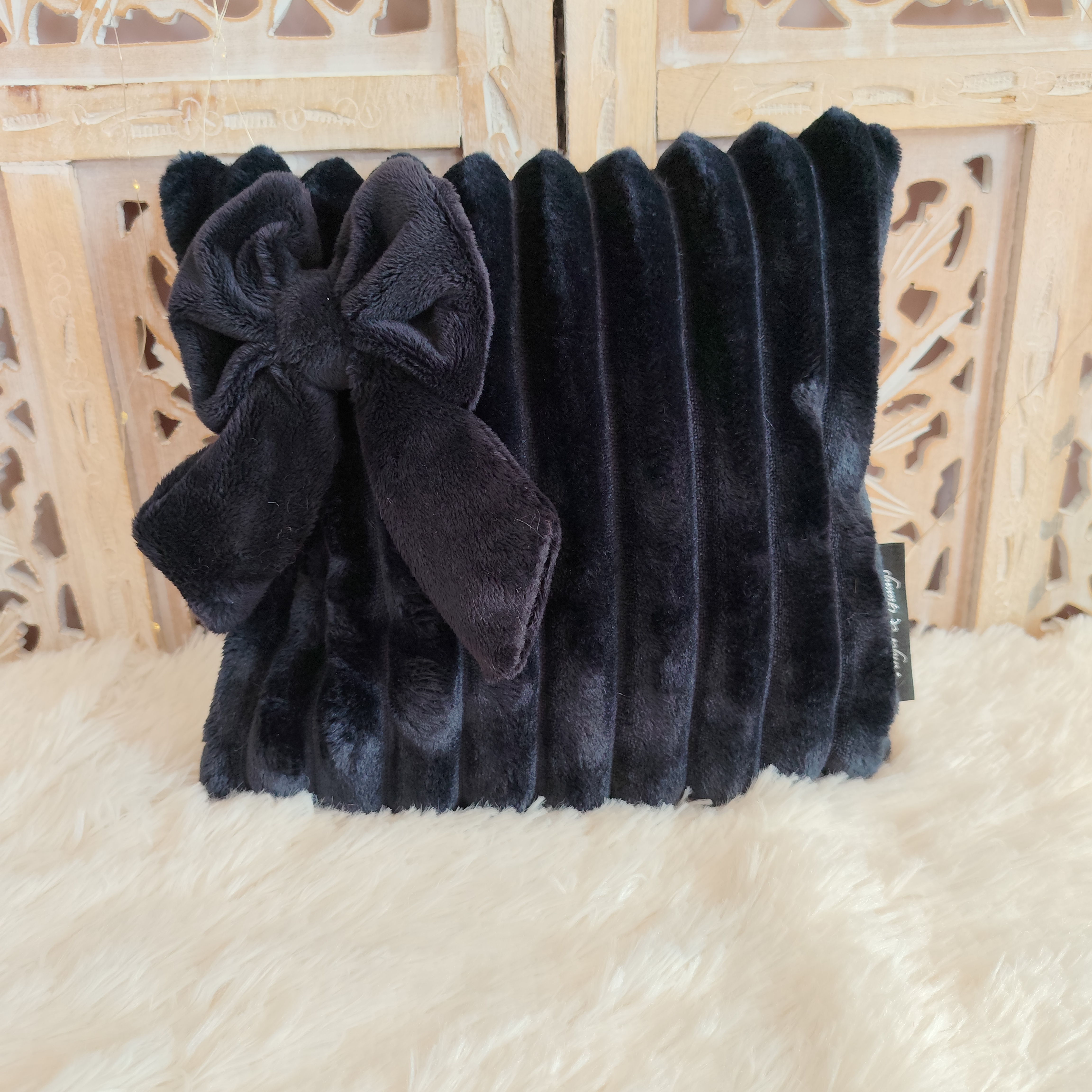 Coussin Carré Noir