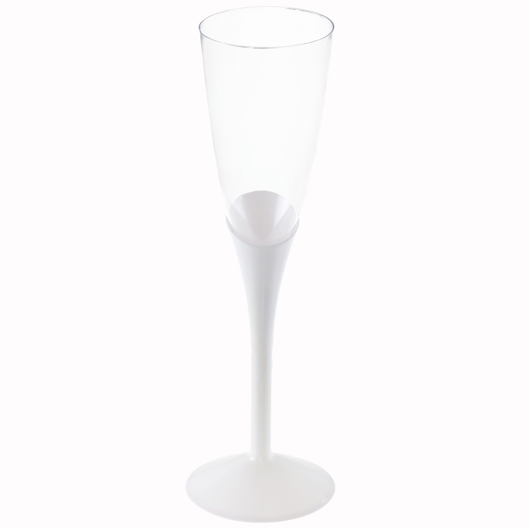 6 flutes pied blanc