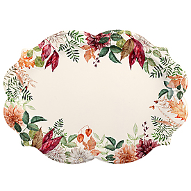 Plateau Automne Floral 36/26cm