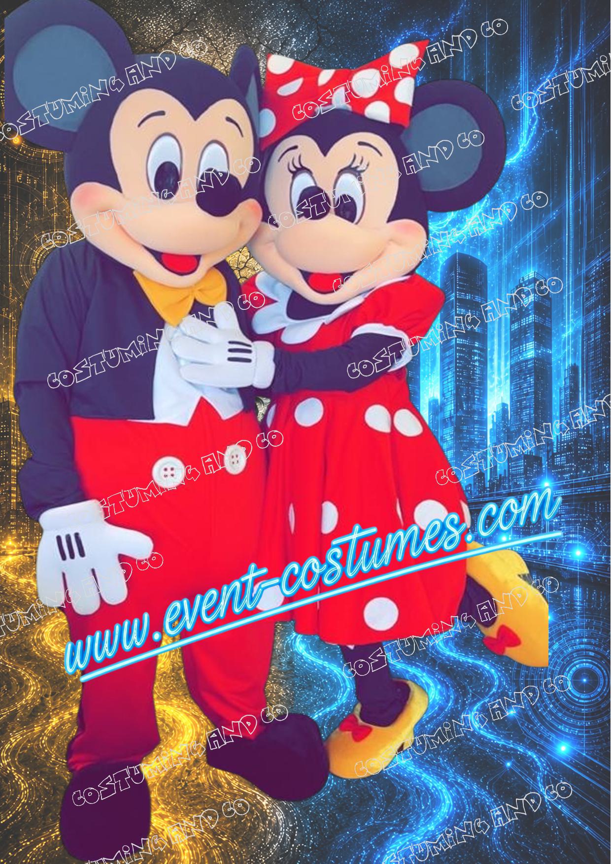 MICKEY & MINNIE (Duo) - DELUXE Mascotte