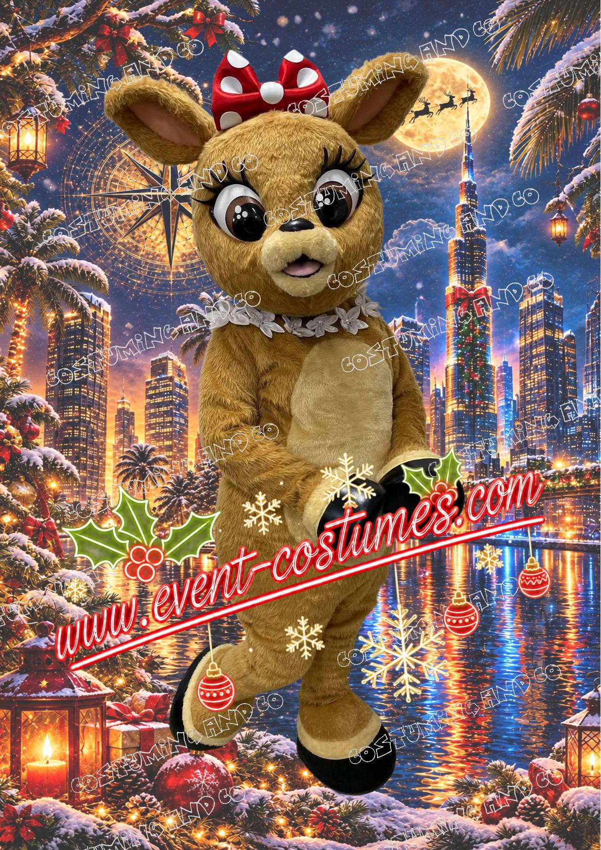 CLARICE LA BICHE DE NOEL - PREMIUM Mascotte