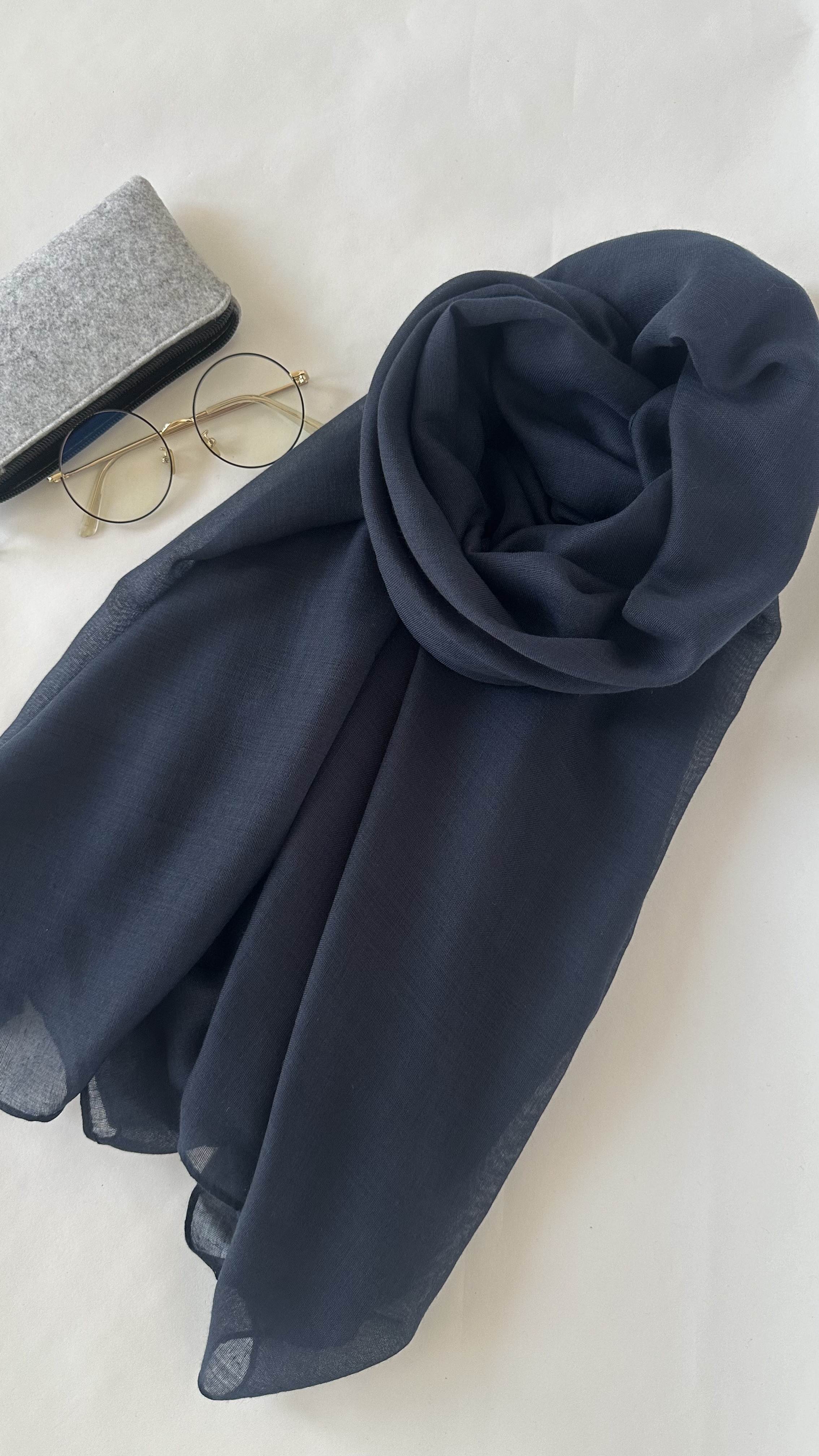 Voile Viscose Bleu nuit