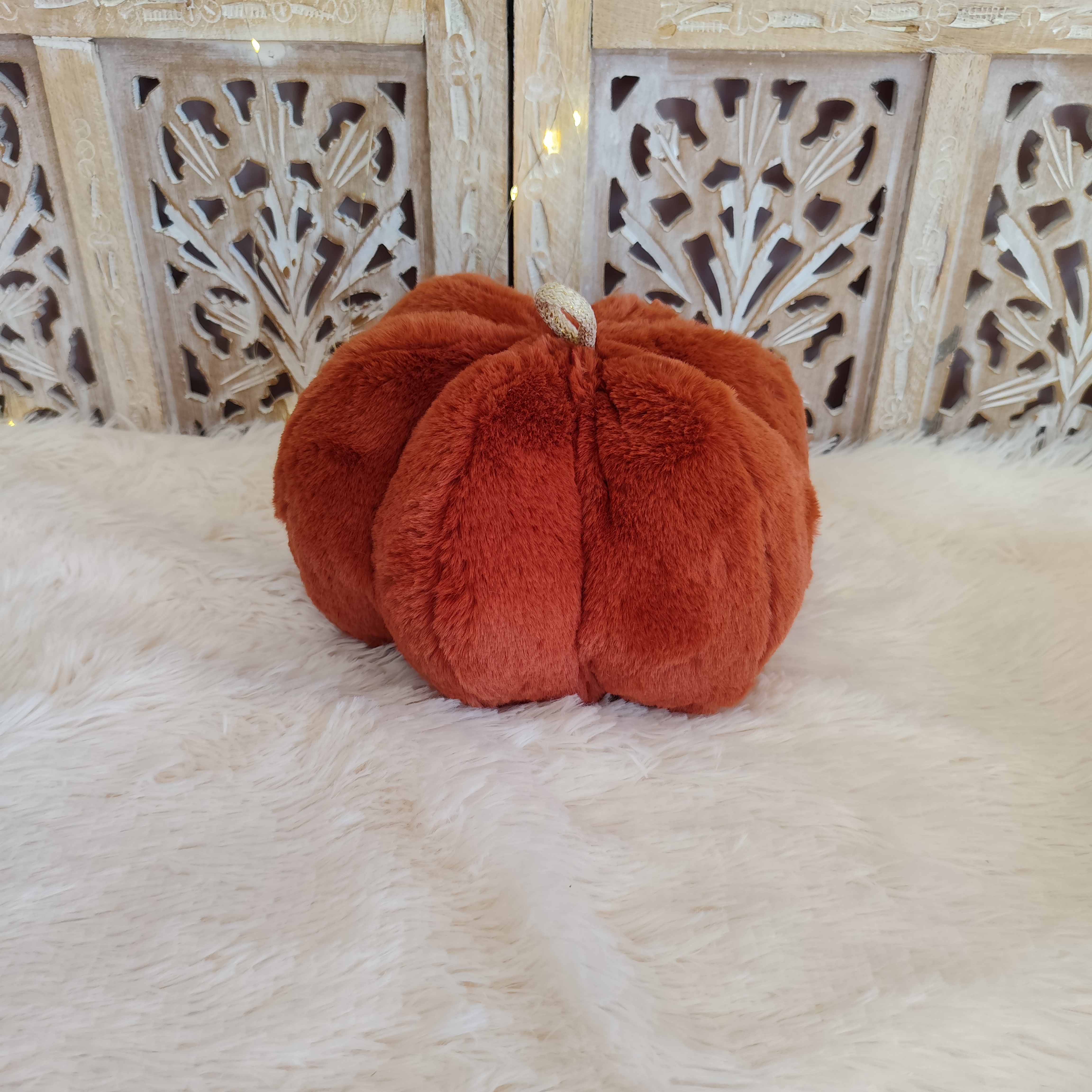 Coussin Citrouille Roux Renard