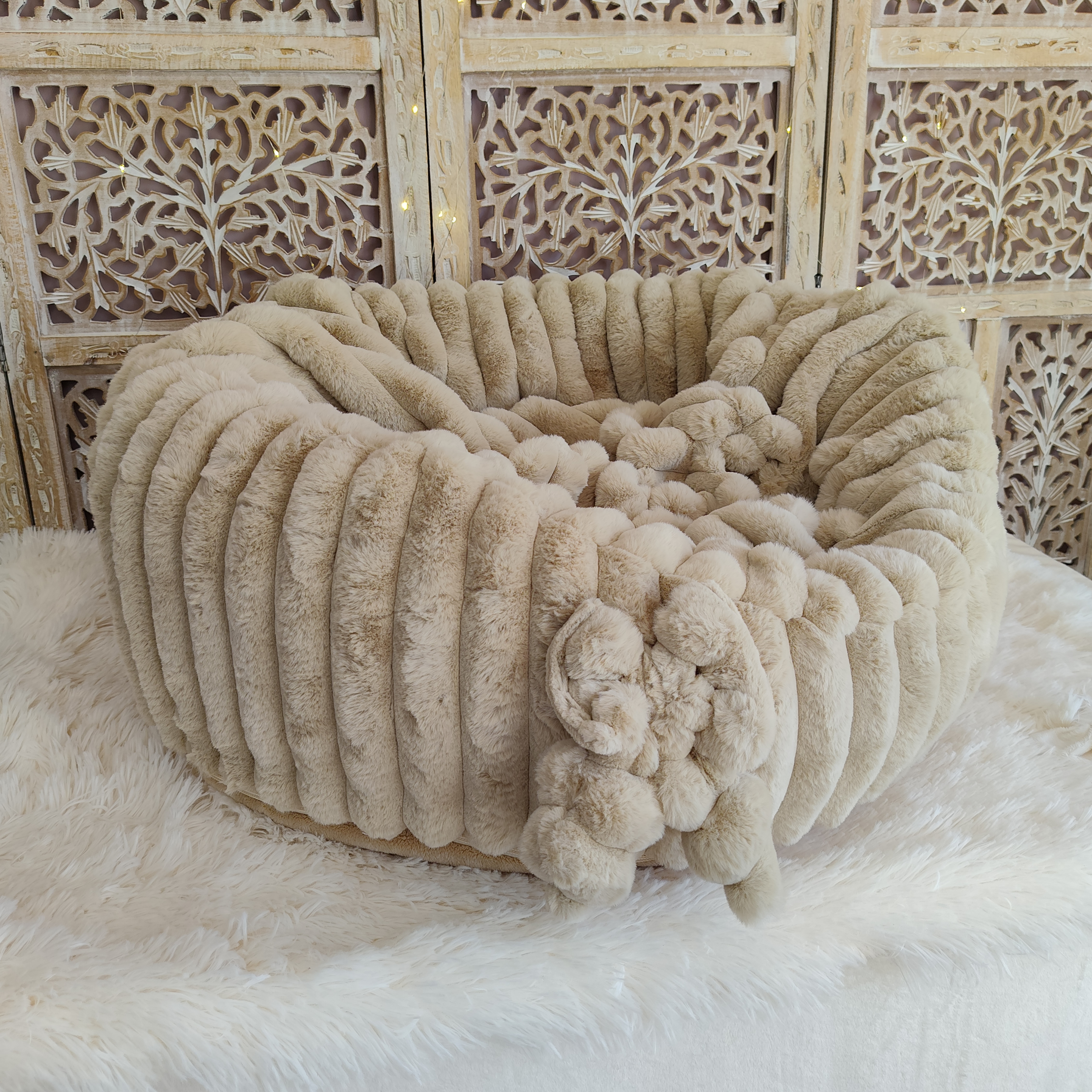 Pouf Rayon d'Aube Cotelé