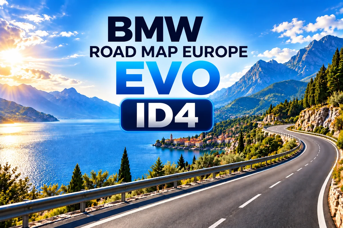 Clé USB GPS BMW EVO ID4 – Road Map Europe EVO 2026-2 + code FSC LifeTime