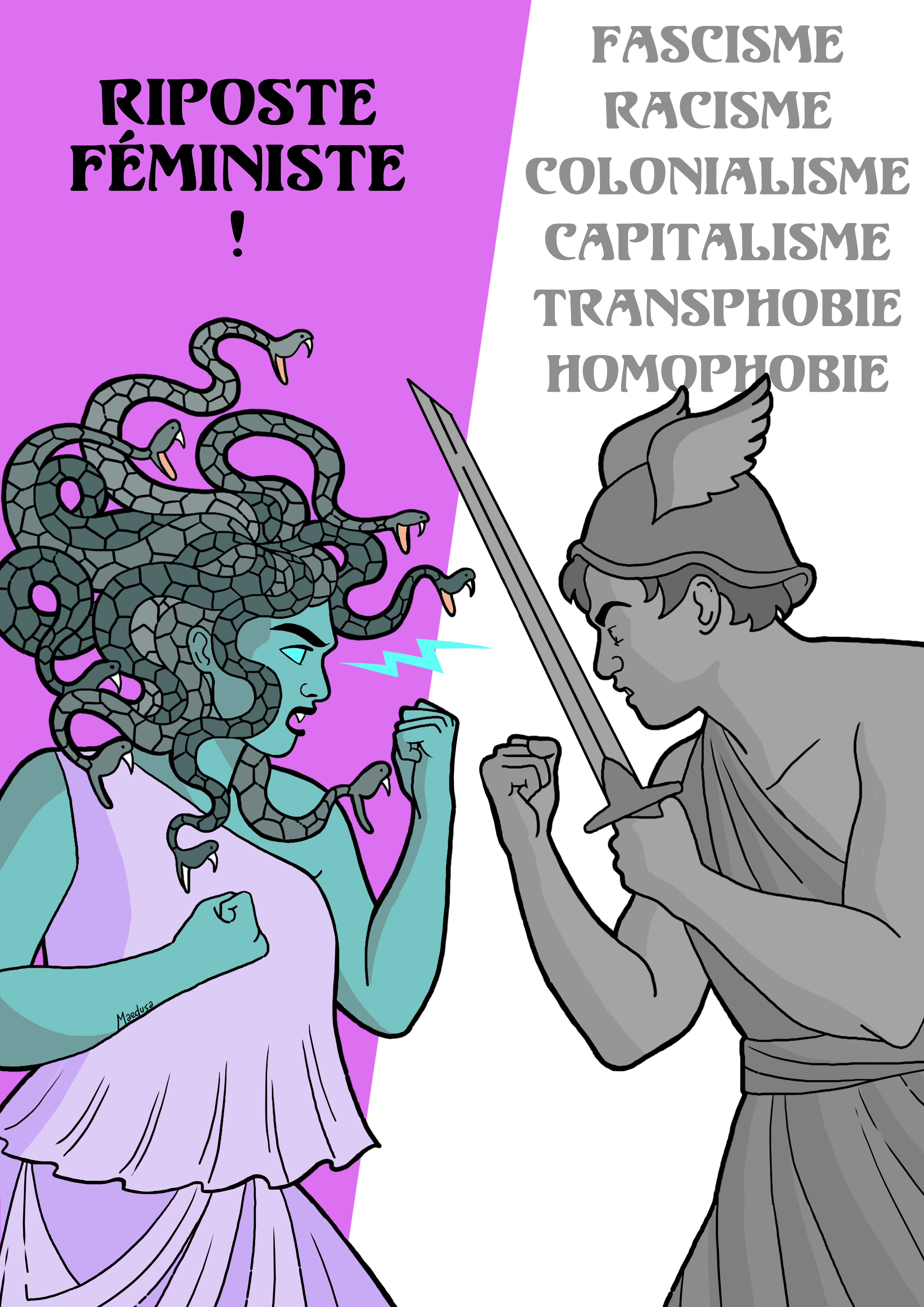 Affiche numérique - Riposte féministe