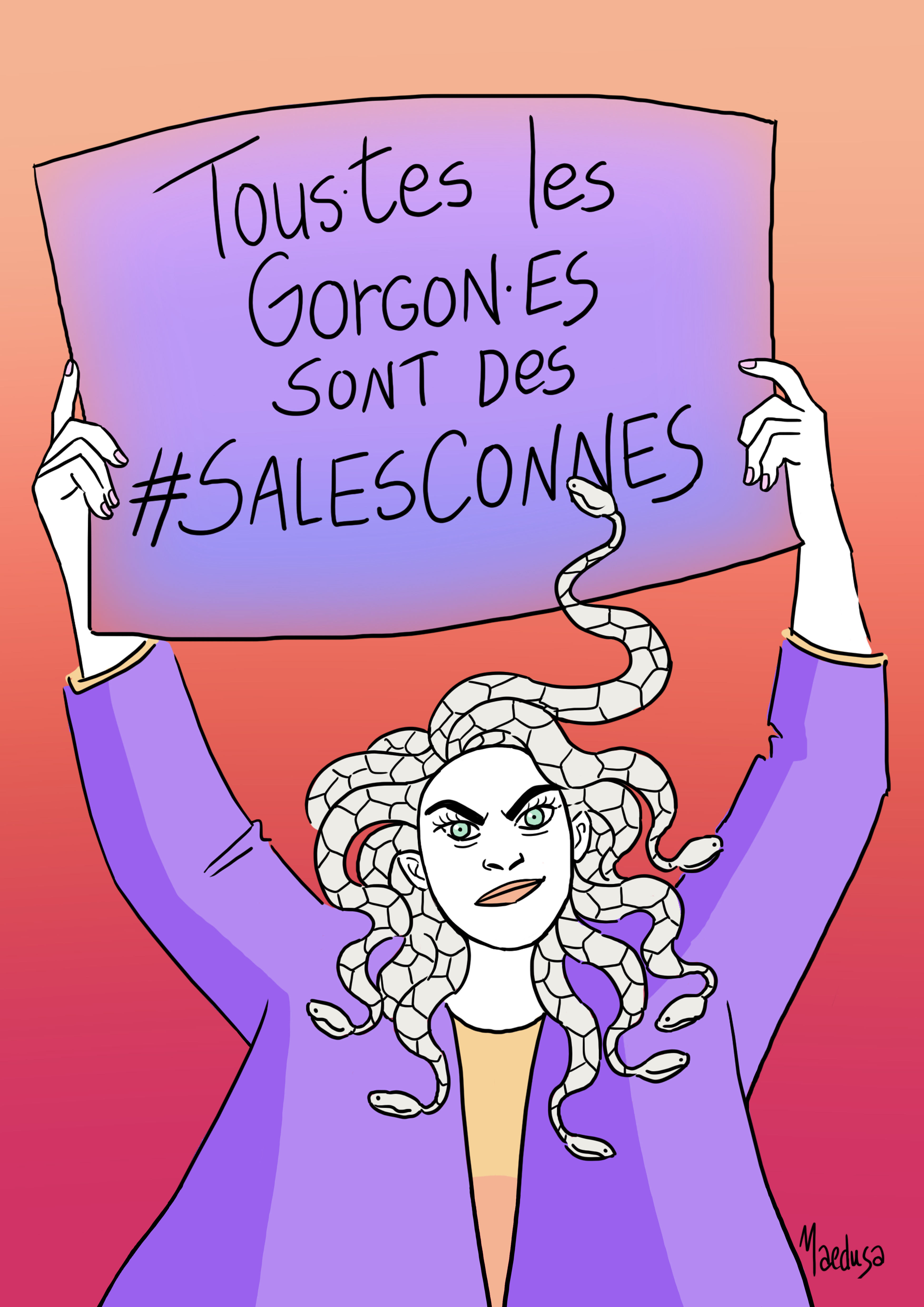 Affiche numérique - Sales connes