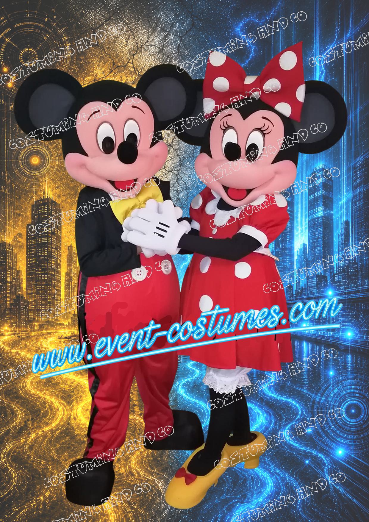 MICKEY & MINNIE (Duo) - DELUXE Mascotte