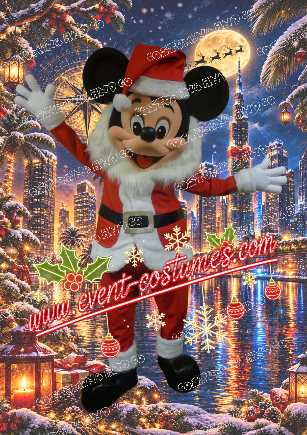 MICKEY Père Noël - Deluxe Mascotte