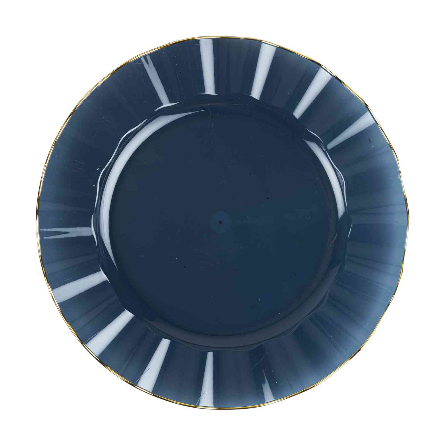 6 assiettes réutilisables matine et or 26cm