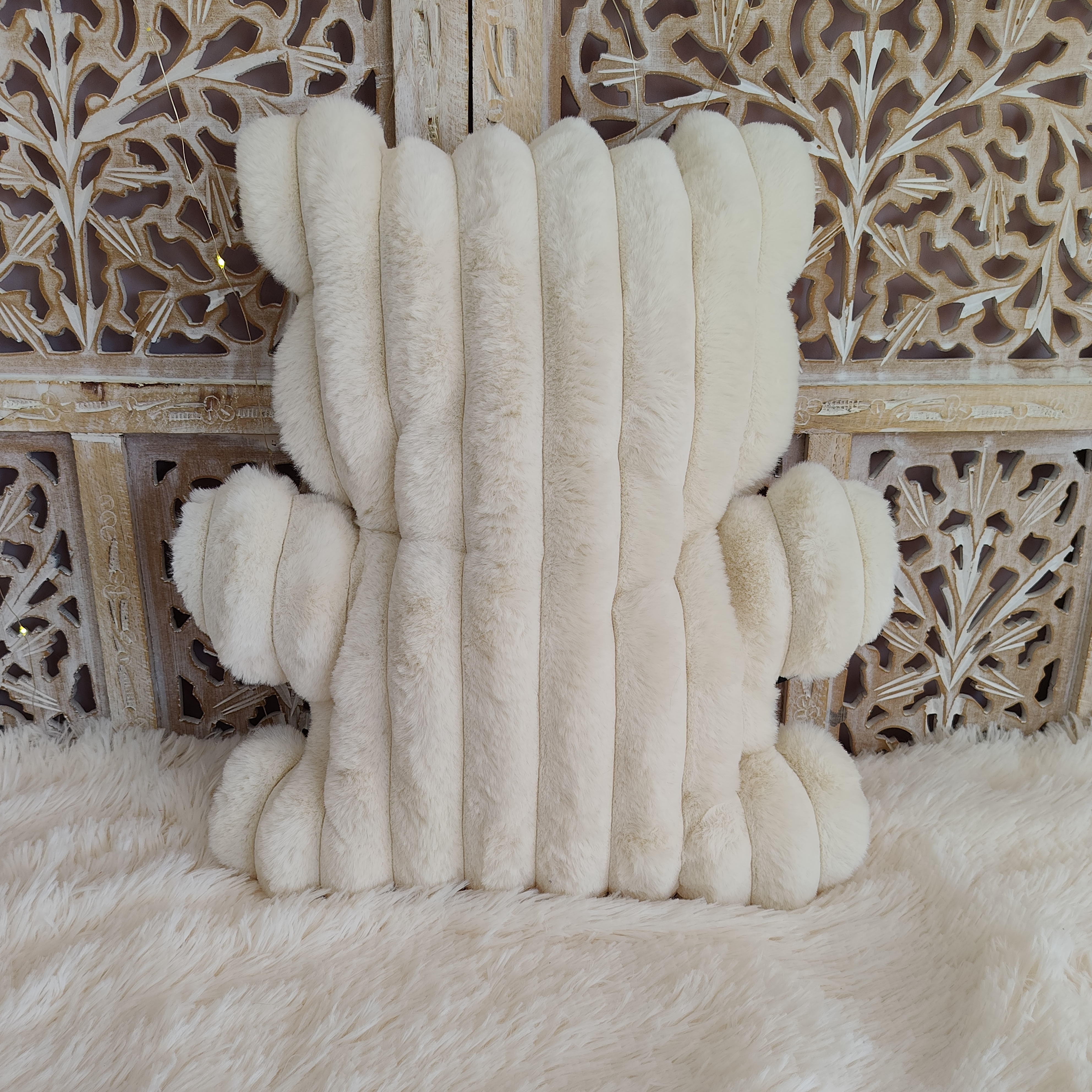 Coussin Mister - Crème de Lune Cotelée🌙