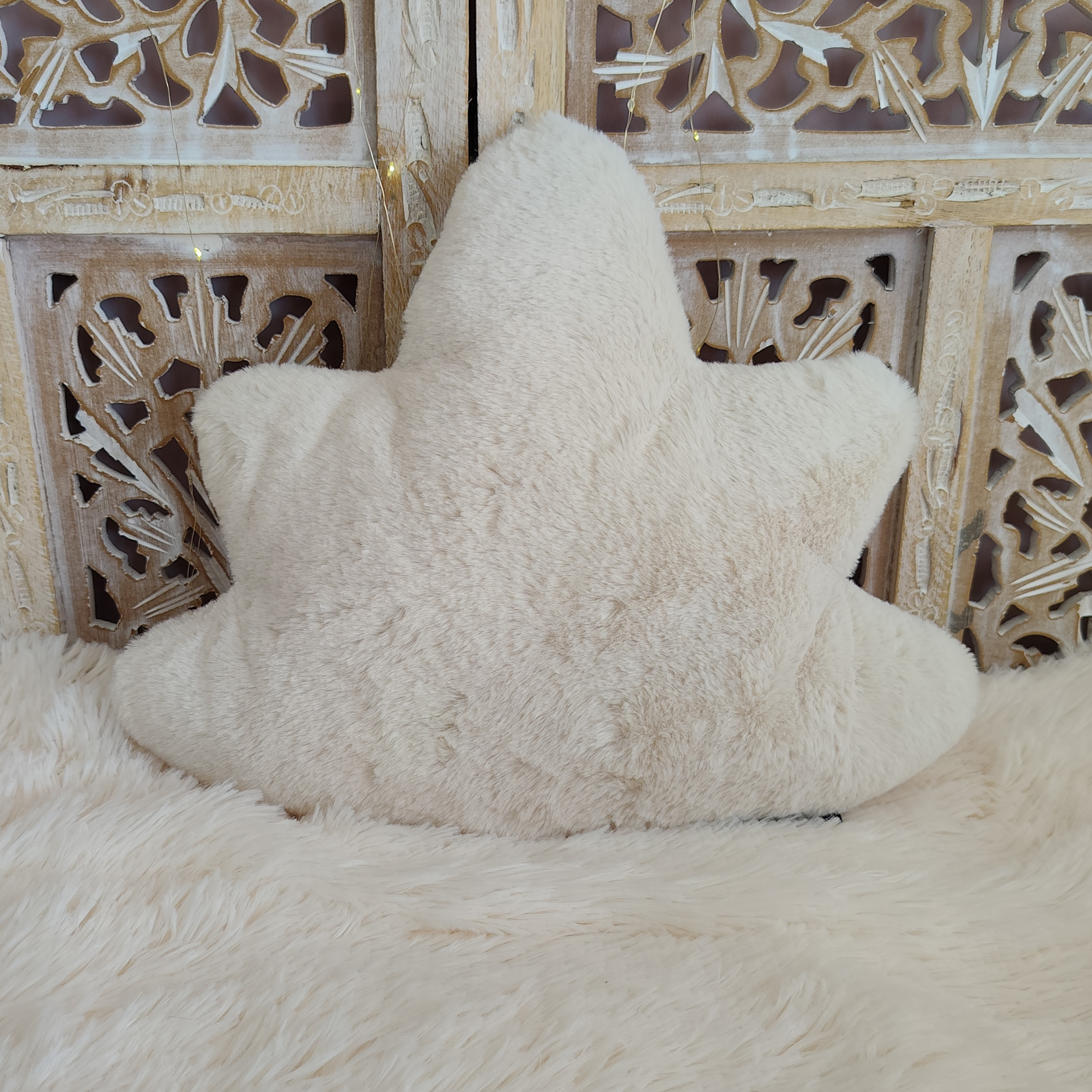 Coussin Feuille Crème de Lune 🌙 
