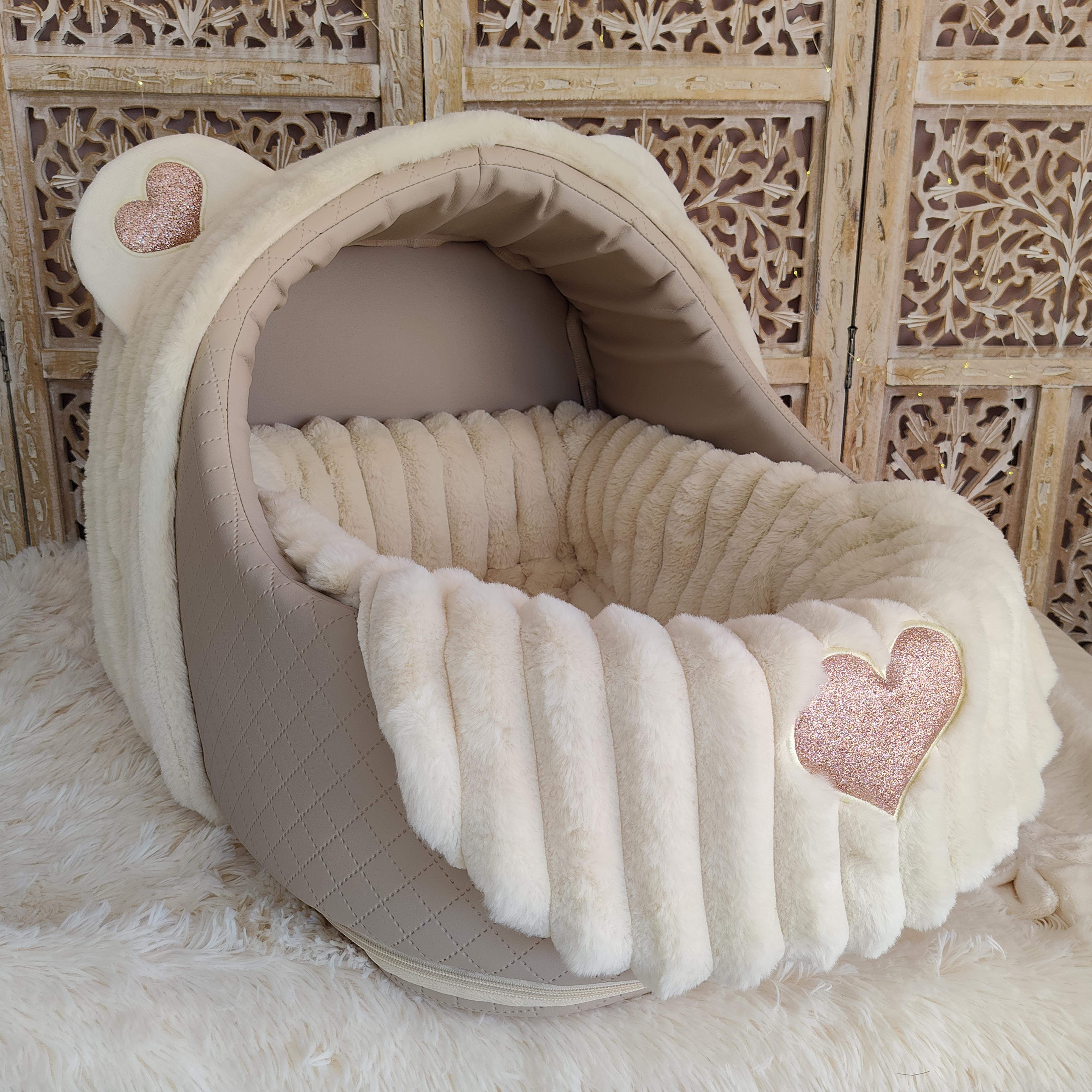 Accessoires Crème de Lune Cotelée Coeur Glitter🌙   pour Softygloo 