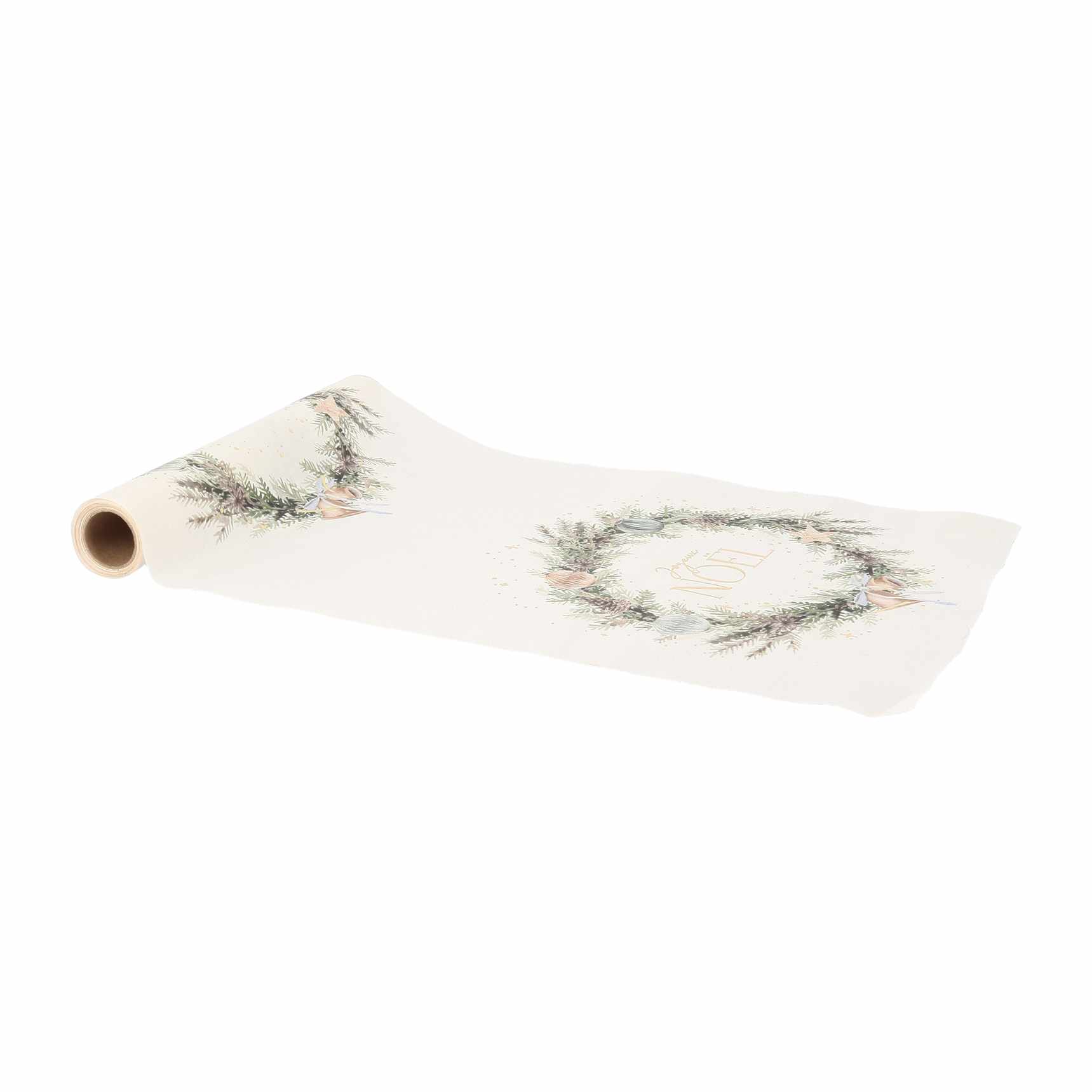 Chemin de Table Couronne "Joyeux Noël" Noël au Chalet 3m