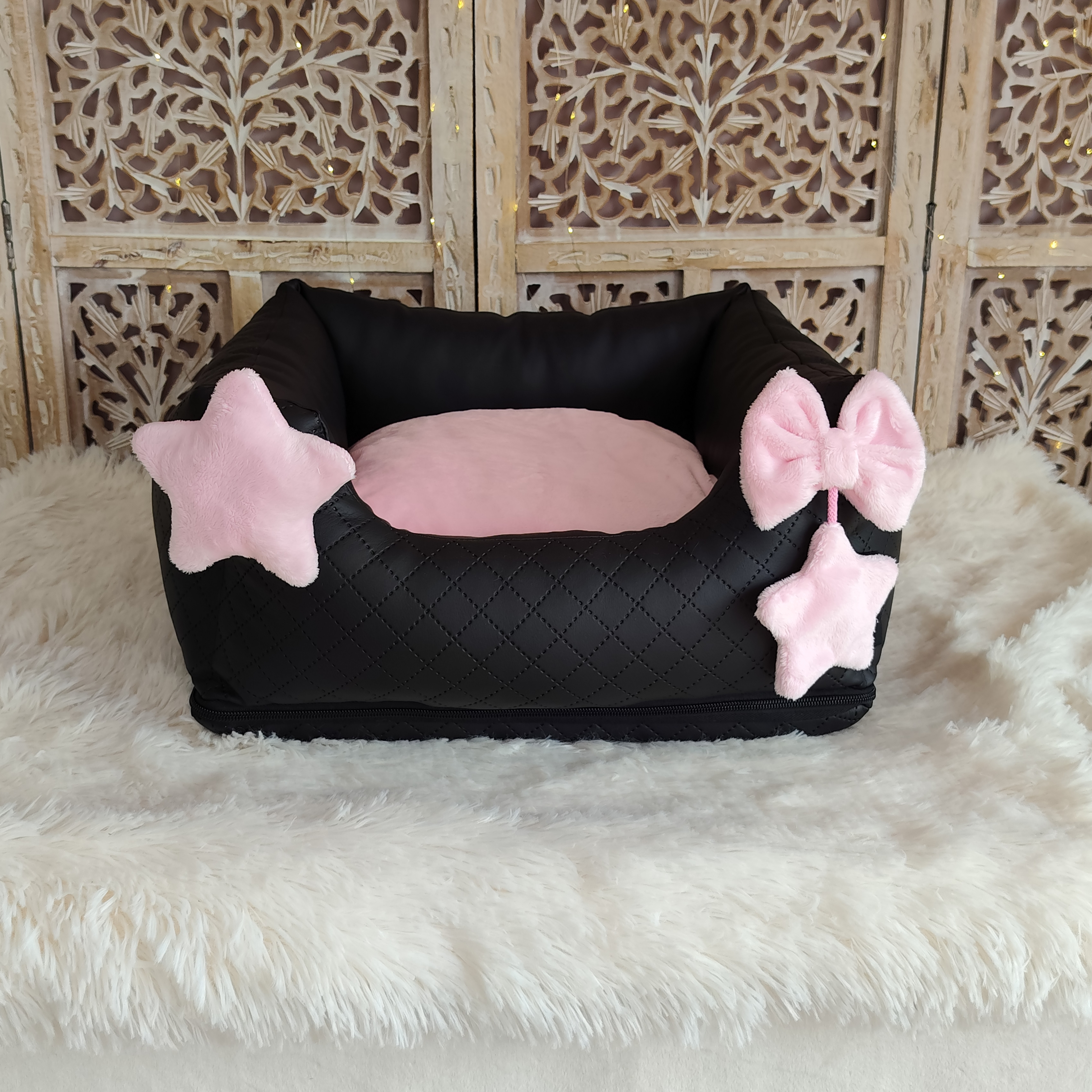 Divan Noir et Rose