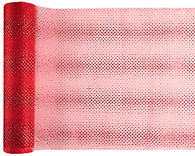 Cht rayures paillettes Rouge 5m