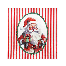20 petites serviettes père Noël 25/25
