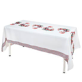 Nappe Père Noël Popeline polyester 145 x 240 cm