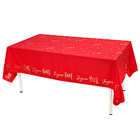 Nappe Etoile Filante 145 x 240 cm rouge